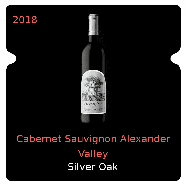 Silver Oak Cabernet Sauvignon Alexander Valley 2018