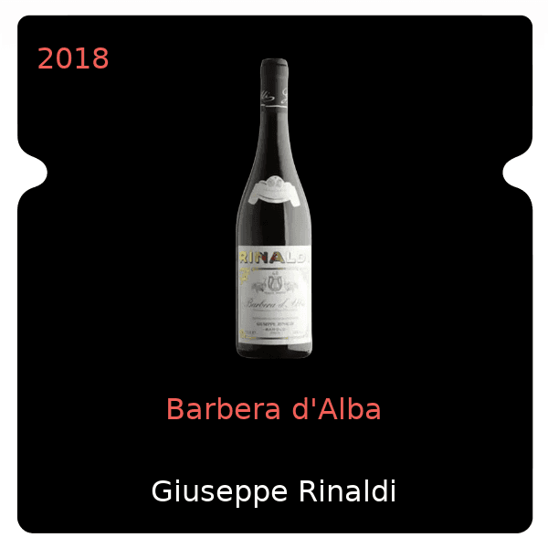 Giuseppe Rinaldi Barbera d'Alba 2018