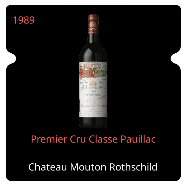 Mouton Rothschild Premier Cru Classe Pauillac 1989