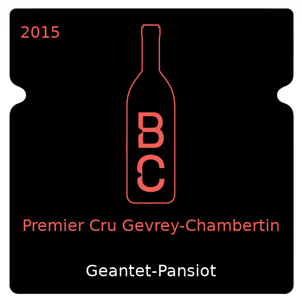 Geantet-Pansiot Premier Cru Gevrey-Chambertin 2015