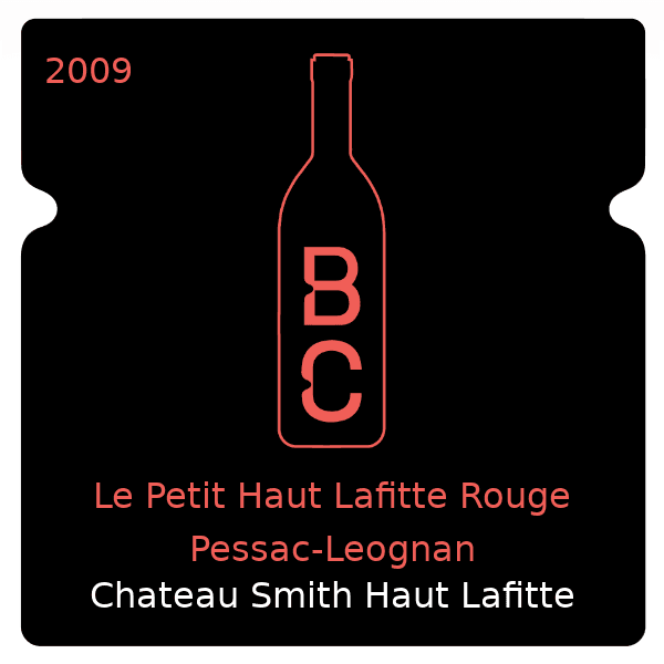 Smith Haut Lafitte Le Petit Haut Lafitte Rouge Pessac-Leognan 2009