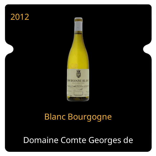 Comte Georges de Vogue Blanc Bourgogne 2012