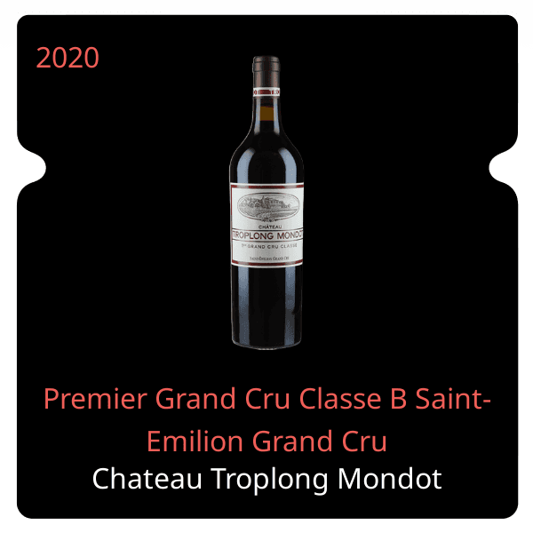 Troplong Mondot Premier Grand Cru Classe B Saint-Emilion Grand Cru 2020