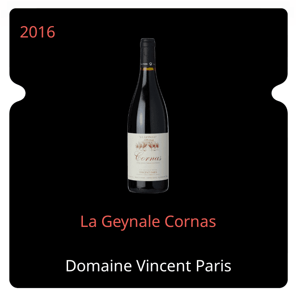Vincent Paris La Geynale Cornas 2016