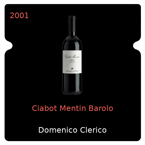 Domenico Clerico Ciabot Mentin Barolo 2001