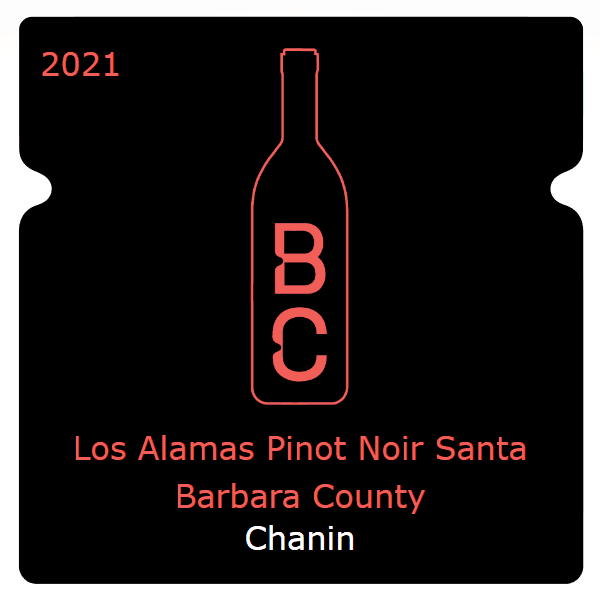 Chanin Los Alamas Pinot Noir Santa Barbara County 2021
