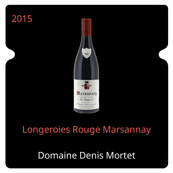Denis Mortet Longeroies Rouge Marsannay 2015