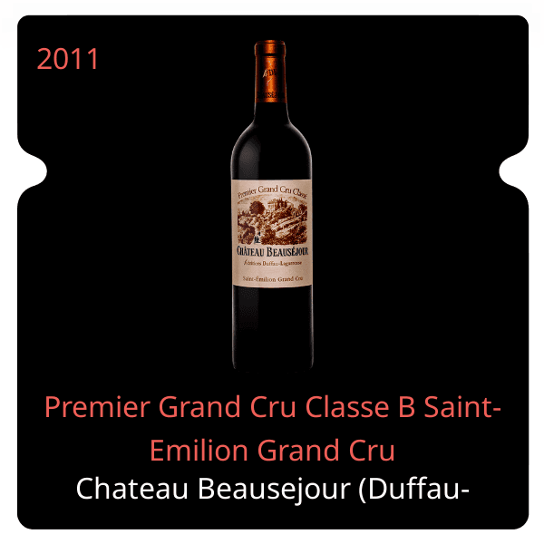 Beausejour Duffau-Lagarrosse Premier Grand Cru Classe B Saint-Emilion Grand Cru 2011