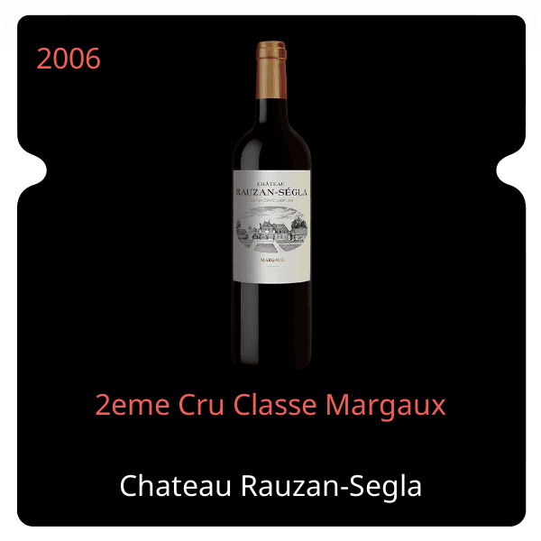 Rauzan-Segla 2eme Cru Classe Margaux 2006