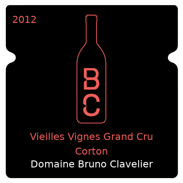 Bruno Clavelier Vieilles Vignes Grand Cru Corton 2012