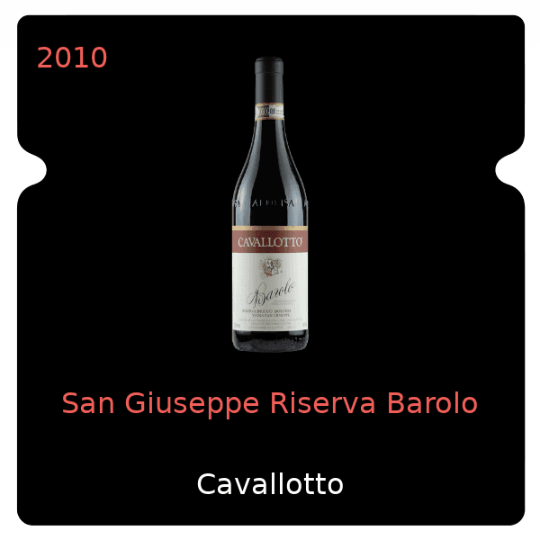Cavallotto San Giuseppe Riserva Barolo 2010