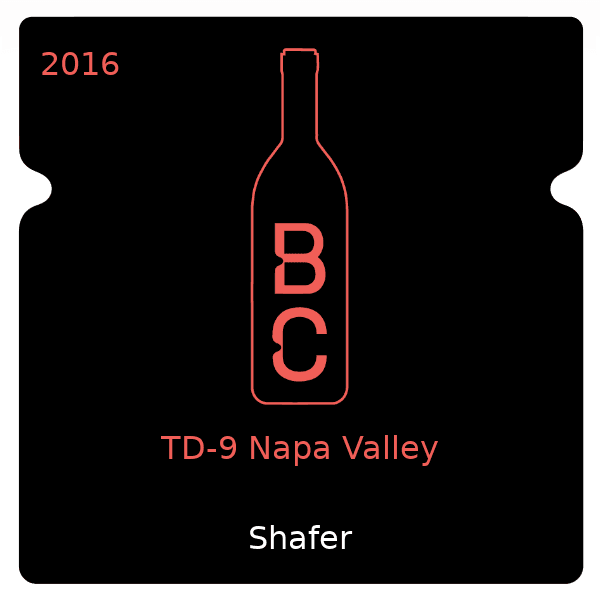 Shafer TD-9 Napa Valley 2016