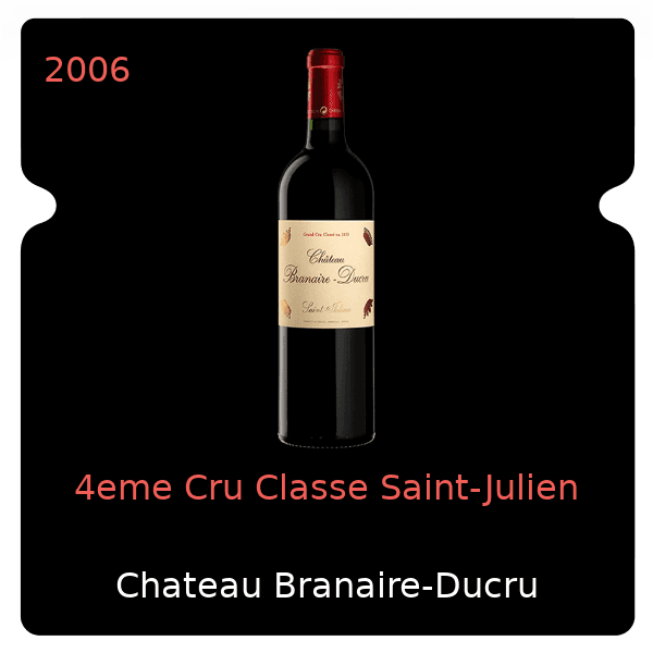 Branaire-Ducru 4eme Cru Classe Saint-Julien 2006