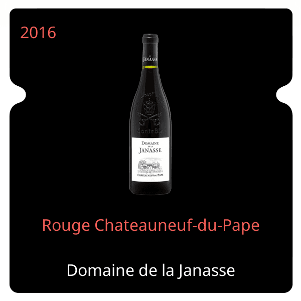 Janasse Rouge Chateauneuf-du-Pape 2016
