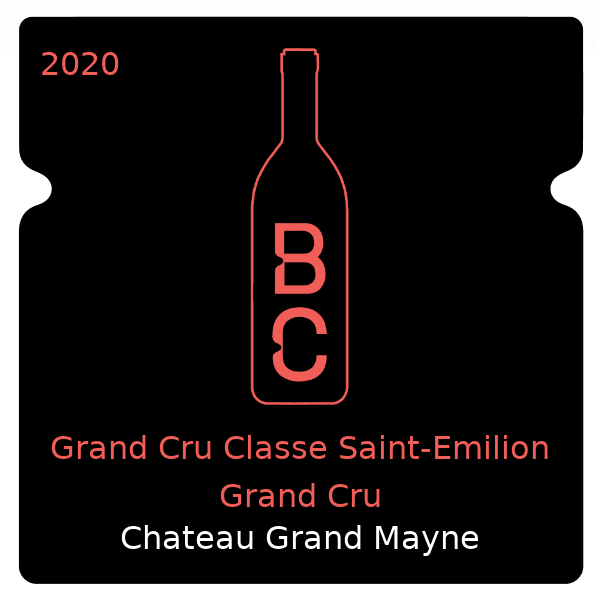 Grand Mayne Grand Cru Classe Saint-Emilion Grand Cru 2020