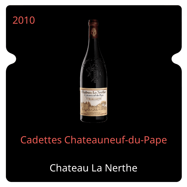 Nerthe Cadettes Chateauneuf-du-Pape 2010