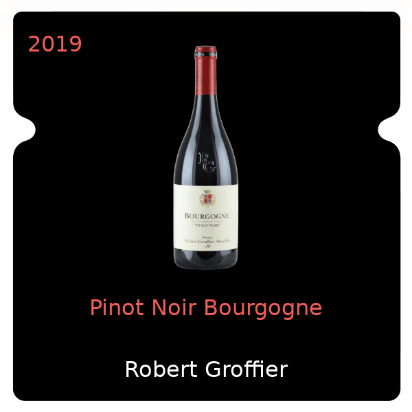 Robert Groffier Pinot Noir Bourgogne 2019