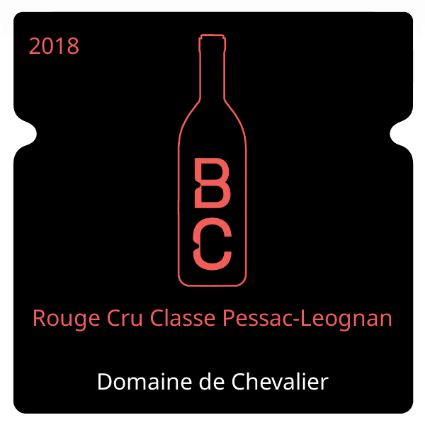 Chevalier Rouge Cru Classe Pessac-Leognan 2018