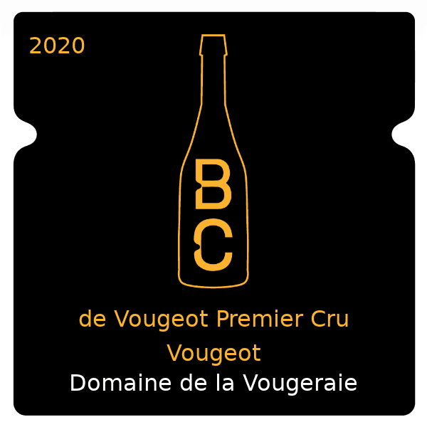 Vougeraie de Vougeot Premier Cru Vougeot 2020