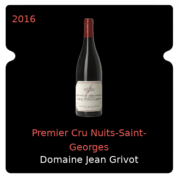Jean Grivot Premier Cru Nuits-Saint-Georges 2016