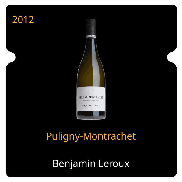 Benjamin Leroux Puligny-Montrachet 2012