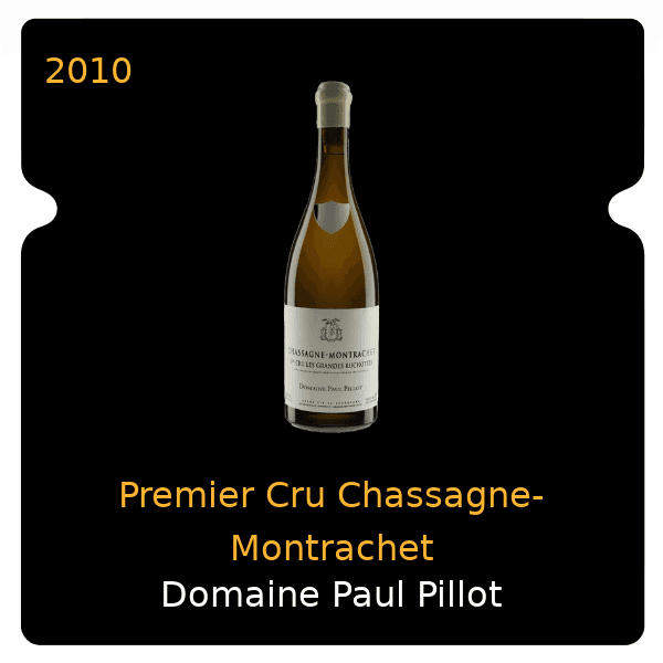 Paul Pillot Premier Cru Chassagne-Montrachet 2010