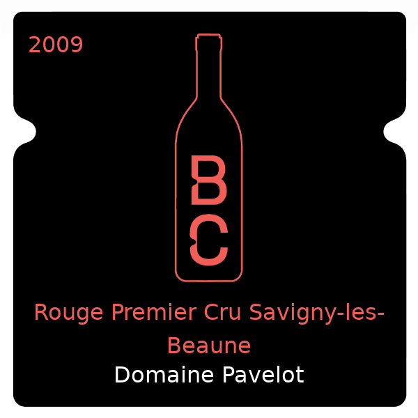 Pavelot Rouge Premier Cru Savigny-les-Beaune 2009