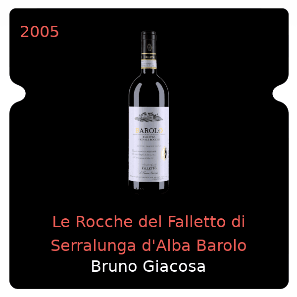 Bruno Giacosa Le Rocche del Falletto di Serralunga d'Alba Barolo 2005