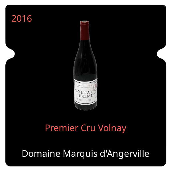 Marquis d'Angerville Premier Cru Volnay 2016