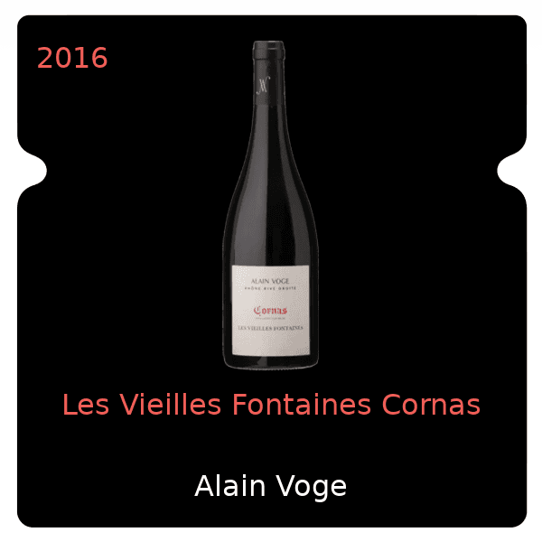 Alain Voge Les Vieilles Fontaines Cornas 2016