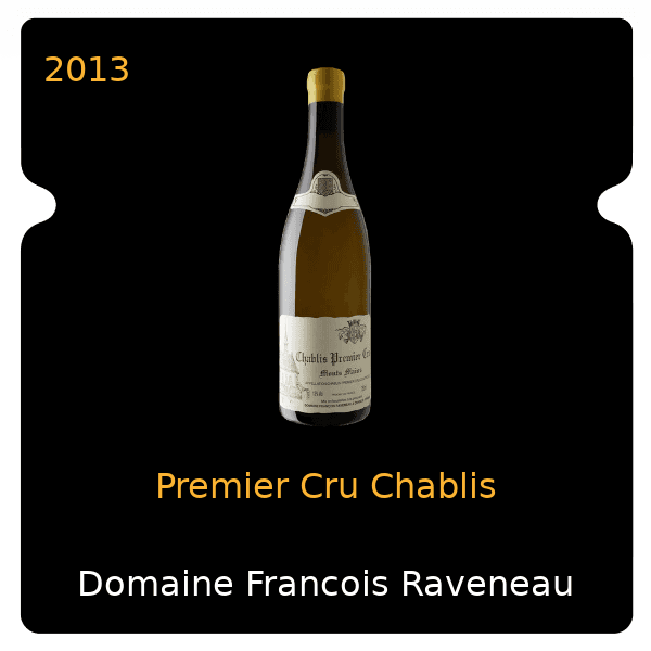 Francois Raveneau Premier Cru Chablis 2013