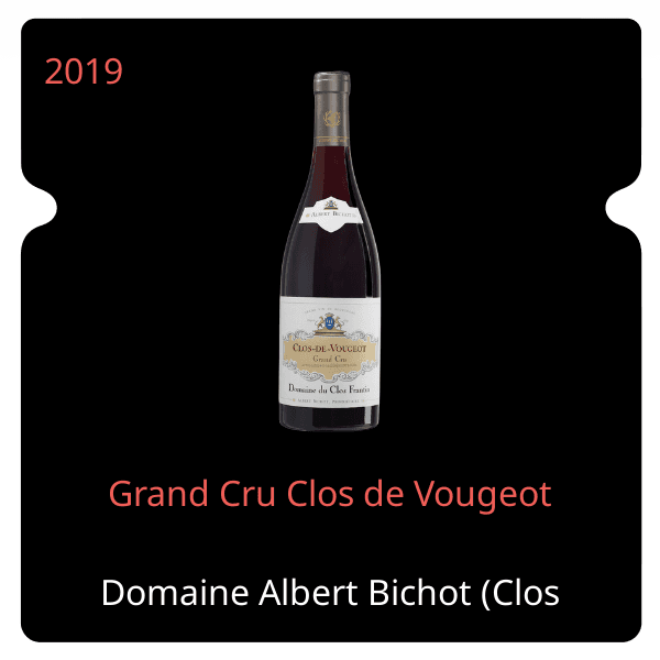 Albert Bichot (Clos Frantin) Grand Cru Clos de Vougeot 2019