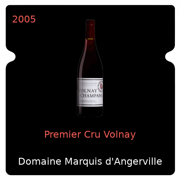 Marquis d'Angerville Premier Cru Volnay 2005