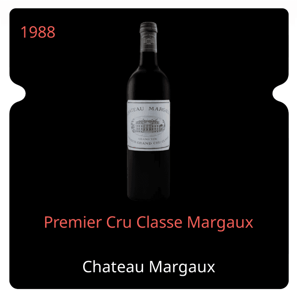 Margaux Premier Cru Classe Margaux 1988