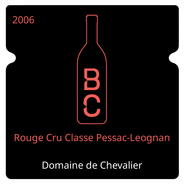 Chevalier Rouge Cru Classe Pessac-Leognan 2006