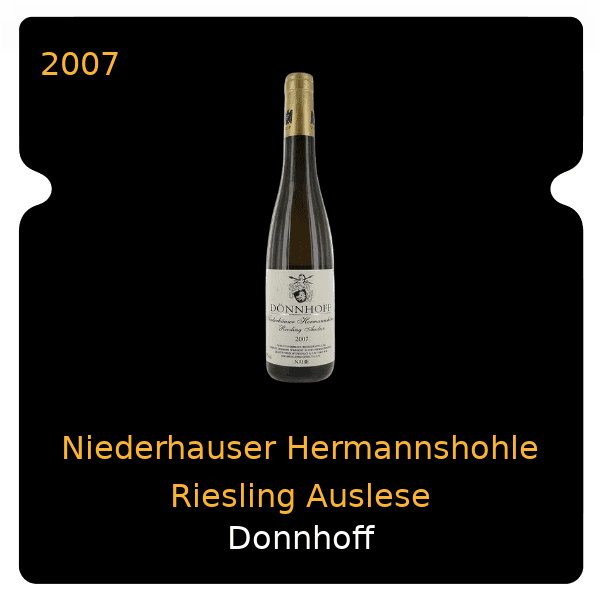 Donnhoff Niederhauser Hermannshohle Riesling Auslese 2007
