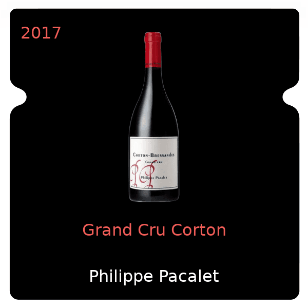 Philippe Pacalet Grand Cru Corton 2017