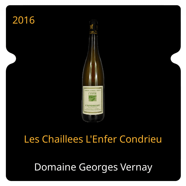 Georges Vernay Les Chaillees L'Enfer Condrieu 2016