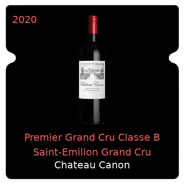 Canon Premier Grand Cru Classe B Saint-Emilion Grand Cru 2020