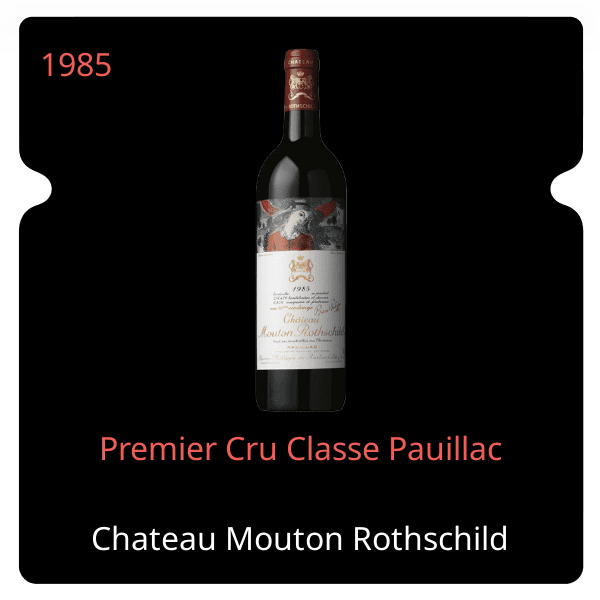 Mouton Rothschild Premier Cru Classe Pauillac 1985