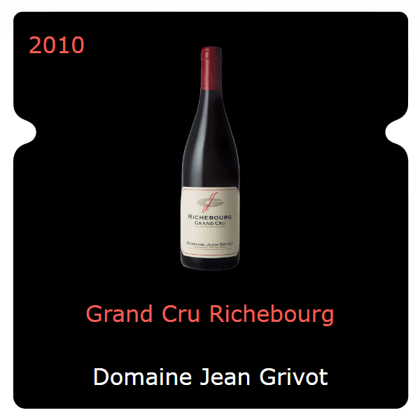 Jean Grivot Grand Cru Richebourg 2010