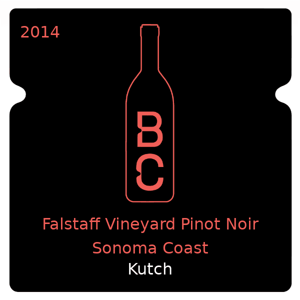 Kutch Falstaff Vineyard Pinot Noir Sonoma Coast 2014