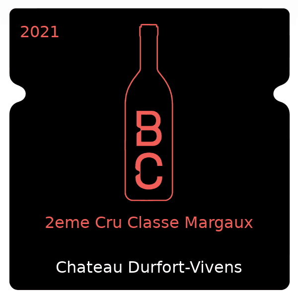 Durfort-Vivens 2eme Cru Classe Margaux 2021