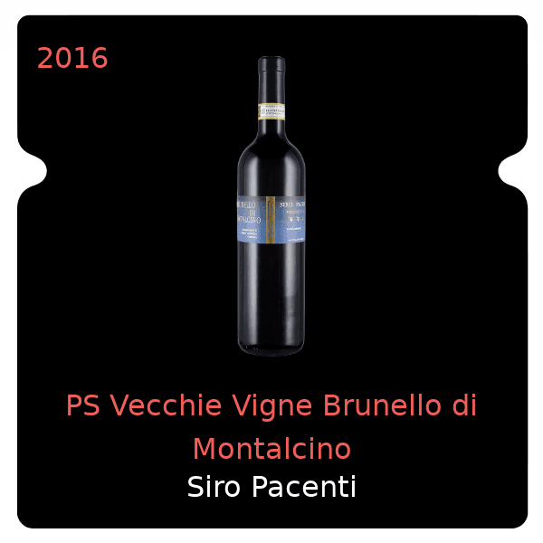 Siro Pacenti PS Vecchie Vigne Brunello di Montalcino 2016