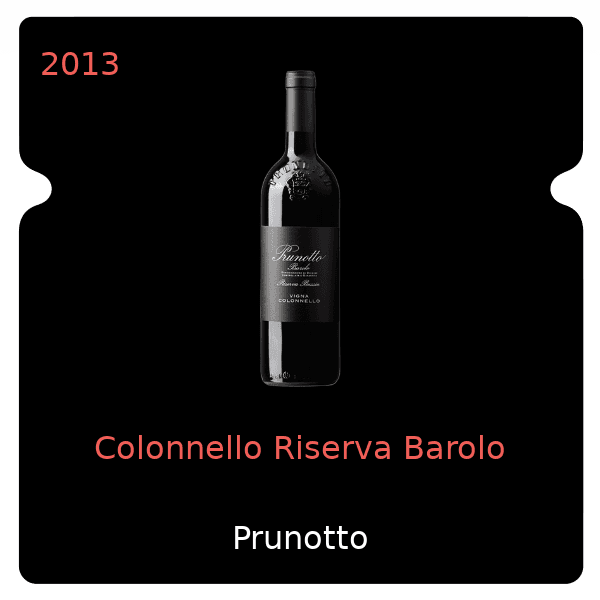 Prunotto Colonnello Riserva Barolo 2013