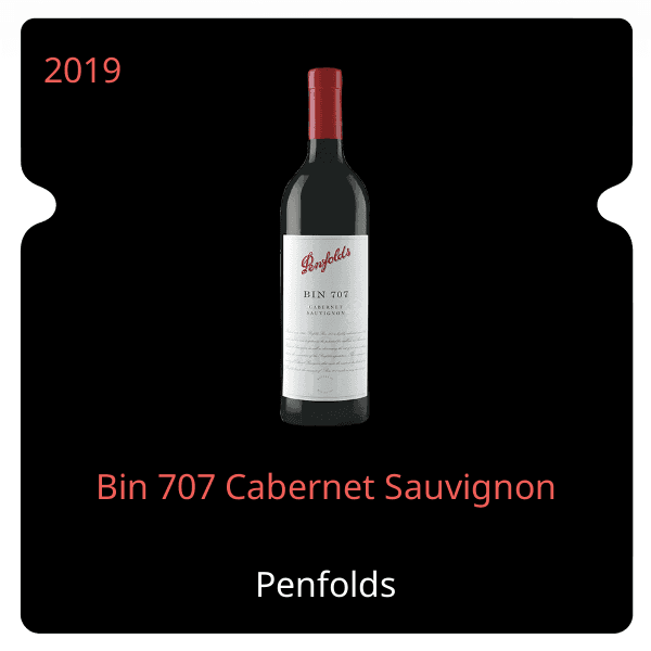 Penfolds Bin 707 Cabernet Sauvignon 2019