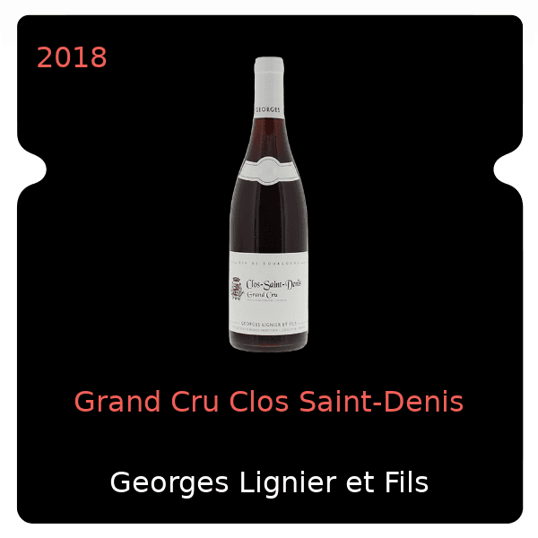Georges Lignier et Fils Grand Cru Clos Saint-Denis 2018