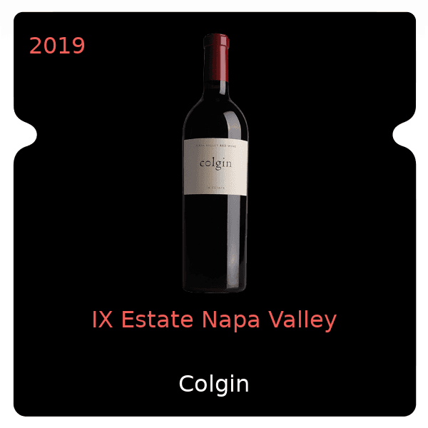 Colgin Cellars IX Estate Napa Valley 2019