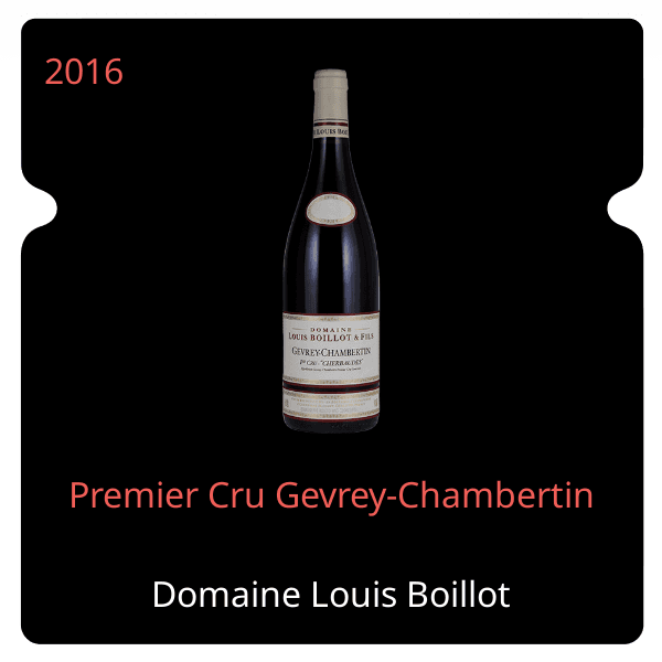 Louis Boillot Premier Cru Gevrey-Chambertin 2016