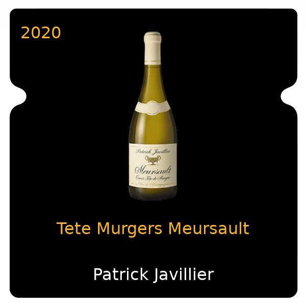 Patrick Javillier Tete Murgers Meursault 2020